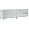 Image de vidaXL - Tuinbox - 198,5x50x56,5 - cm - massief - vurenhout - wit
