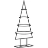Image de vidaXL - Kerstdecoratie - kerstboom - 60 - cm - metaal - zwart