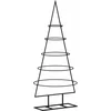 Image de vidaXL - Kerstdecoratie - kerstboom - 90 - cm - metaal - zwart