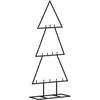 Image de vidaXL - Kerstdecoratie - kerstboom - 60 - cm - metaal - zwart
