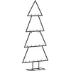 Image de vidaXL - Kerstdecoratie - kerstboom - 90 - cm - metaal - zwart