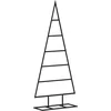 Image de vidaXL - Kerstdecoratie - kerstboom - 90 - cm - metaal - zwart