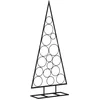 Image de vidaXL - Kerstdecoratie - kerstboom - 125 - cm - metaal - zwart