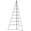 Image de vidaXL - Kerstdecoratie - kerstboom - 180 - cm - metaal - zwart