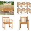 Image de vidaXL - Tuinstoelen - 6 - st - 56x55,5x90 - cm - massief - acaciahout