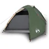 Image de vidaXL - Koepeltent - 3-persoons - waterdicht - groen
