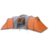 Image de vidaXL - Koepeltent - 12-persoons - waterdicht - grijs - en - oranje