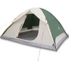 Image de vidaXL - Koepeltent - 6-persoons - waterdicht - groen