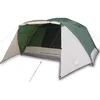Image de vidaXL - Tent - met - luifel - 4-persoons - waterdicht - groen