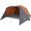 Image de vidaXL - Tent - met - luifel - 4-persoons - waterdicht - oranje