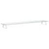 Image de vidaXL - Monitorstandaard - 100x20x8 - cm - gehard - glas - en - metaal - wit