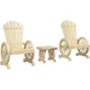 Image de vidaXL - 3-delige - Loungeset - massief - vurenhout