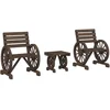 Image de vidaXL - 3-delige - Loungeset - massief - vurenhout