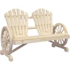 Image de vidaXL - Tuinstoel - 2-zits - Adirondack - massief - vurenhout