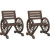 Image de vidaXL - Tuinstoelen - 2 - st - 58x58x78,5 - cm - massief - vurenhout