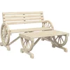 Image de vidaXL - 2-delige - Loungeset - massief - vurenhout