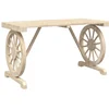 Image de vidaXL - Tuintafel - 115x55x65 - cm - massief - vurenhout