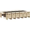 Image de vidaXL - 13-delige - Tuinset - met - kussens - poly - rattan - beige
