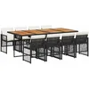Image de vidaXL - 9-delige - Tuinset - poly - rattan - zwart