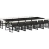 Image de vidaXL - 13-delige - Tuinset - met - kussens - poly - rattan - zwart