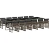 Image de vidaXL - 13-delige - Tuinset - met - kussens - poly - rattan - grijs