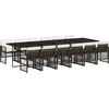 Image de vidaXL - 13-delige - Tuinset - met - kussens - poly - rattan - bruin