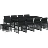 Image de vidaXL - 13-delige - Tuinset - met - kussens - poly - rattan - zwart