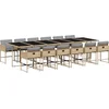Image de vidaXL - 13-delige - Tuinset - met - kussens - poly - rattan - gemengd - beige