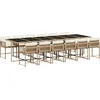 Image de vidaXL - 13-delige - Tuinset - met - kussens - poly - rattan - beige