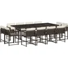 Image de vidaXL - 13-delige - Tuinset - met - kussens - poly - rattan - bruin