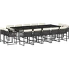 Image de vidaXL - 15-delige - Tuinset - met - kussens - poly - rattan - zwart
