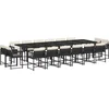 Image de vidaXL - 17-delige - Tuinset - met - kussens - poly - rattan - zwart