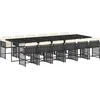 Image de vidaXL - 13-delige - Tuinset - met - kussens - poly - rattan - zwart