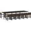 Image de vidaXL - 13-delige - Tuinset - met - kussens - poly - rattan - bruin