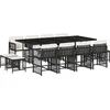 Image de vidaXL - 13-delige - Tuinset - met - kussens - poly - rattan - zwart