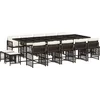 Image de vidaXL - 15-delige - Tuinset - met - kussens - poly - rattan - bruin