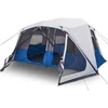 Image de vidaXL - Tent - met - LED - 10-persoons - snelontgrendeling - lichtblauw