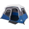 Image de vidaXL - Tent - met - LED - 6-persoons - snelontgrendeling - lichtblauw