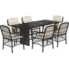 Image de vidaXL - 7-delige - Tuinset - met - kussens - poly - rattan - zwart