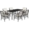 Image de vidaXL - 7-delige - Tuinset - met - kussens - poly - rattan - zwart