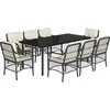 Image de vidaXL - 9-delige - Tuinset - poly - rattan - zwart