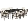 Image de vidaXL - 9-delige - Tuinset - met - kussens - poly - rattan - bruin