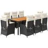 Image de vidaXL - 9-delige - Tuinset - poly - rattan - zwart