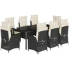 Image de vidaXL - 9-delige - Tuinset - poly - rattan - zwart