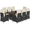 Image de vidaXL - 9-delige - Tuinset - poly - rattan - zwart