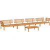 Image de vidaXL - 5-delige - Loungeset - pallet - massief - acaciahout