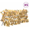 Image de vidaXL - Kunstplant - esdoornblad - latwerk - 5st - uittrekbaar - 180x30 - cm - oranje