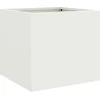 Image de vidaXL - Plantenbak - 32x30x29 - cm - staal - wit
