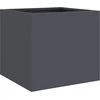 Image de vidaXL - Plantenbak - 32x30x29 - cm - staal - antracietkleurig