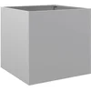 Image de vidaXL - Plantenbak - 42x40x39 - cm - gegalvaniseerd - staal - zilverkleurig
